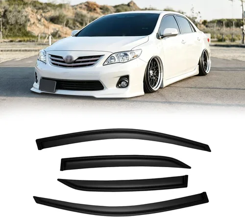 Miniatura 15 de Visera de ventana para Honda Civic 2022-2025, protectores de lluvia de canal exterior, escudos, deflector de ventilación, sombra, viento, humo