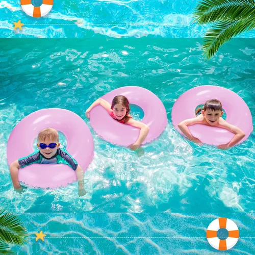 Miniatura 4 de 4 flotadores inflables de piscina de 33 pulgadas, anillos de natación para adultos, tubo interior de natación, balsa, flotador, juguetes para playa