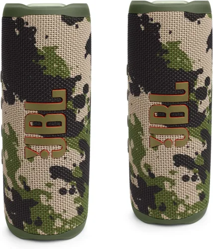 Miniatura 2 de JBL Paquete de altavoces Bluetooth portátiles impermeables FLIP 6, color negro (paquete de 2)
