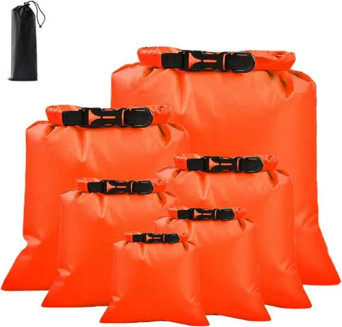 Miniatura 11 de 6 bolsas secas impermeables, bolsas secas ligeras para kayak, impermeables, bolsa impermeable al aire libre para kayak, senderismo, canotaje, 6
