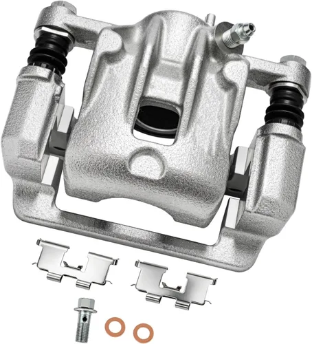 Miniatura 9 de cciyu Conjunto de pinza de freno trasera izquierda 18B4644A con soporte para Buick Rendezvous, para Chevy Venture, para Oldsmobile Silhouette