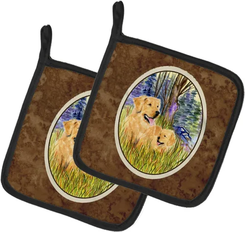 Miniatura 192 de Caroline's Treasures SS8617PTHD - Juego de soportes para ollas de cocina resistentes al calor, almohadillas calientes para horno para cocinar, Husky