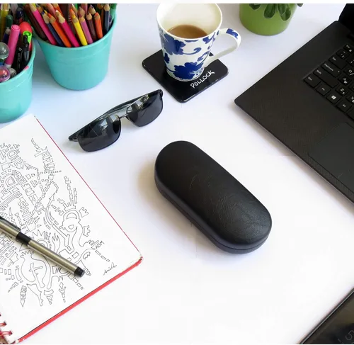 Miniatura 7 de MyEyglassCase - Funda rígida para lentes de sol con bolsa suave y tela