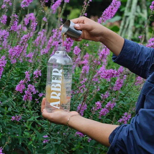 Miniatura 8 de Arber - Botella pulverizadora de 32 onzas para plantas y hogar – Pulverizador de gatillo recargable translúcido con boquilla ajustable