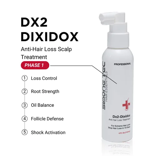 Miniatura 11 de Dx2-Dixidox - Tratamiento antipérdida de cabello para el cuero cabelludo, fortalecimiento de raíces, anti-desprendimiento (4 onzas), Fase 1