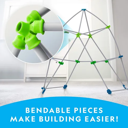 Miniatura 4 de National Geographic Kit de construcción de fuertes para interiores, 225 piezas para juego creativo, juguetes de construcción STEM para niños de 6 a