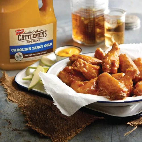 Miniatura 5 de Cattlemen's Carolina Tangy Gold Salsa BBQ, 1 galón - Recipiente a Granel de Un Galón de Salsa de Barbacoa Tangy Gold, Mezcla de Mostaza Cremosa
