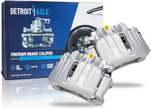 Miniatura 16 de Detroit Axle - 4 pinzas de freno para Honda Element 2003-2011 Pinzas de freno de disco con soportes 2004 2005 2006 2007 2008 2009 2010 reemplazo