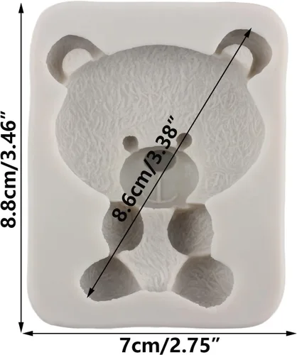 Miniatura 2 de Oso de peluche Fondant Moldes de silicona para oso para decoración de tartas, decoración de cupcakes, caramelo y goma de mascar de chocolate