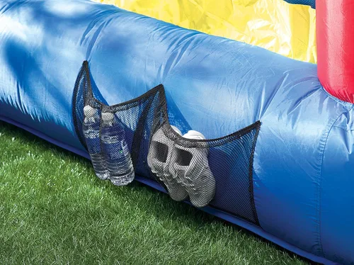 Miniatura 7 de Little Tikes Jump 'n Slide Bouncer Inflable Incluye Soplador de Servicio Pesado con GFCI, Estacas, Parches de Reparación y Bolsa de Almacenamiento