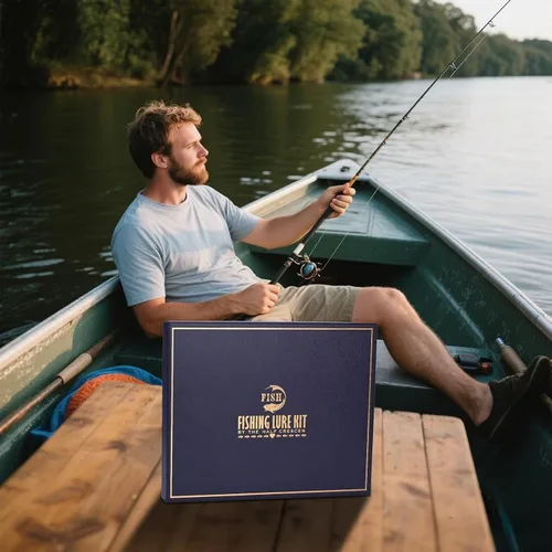 Miniatura 8 de Kit de caja de aparejos de pesca de 104 piezas con señuelos de pesca, ganchos, pesas, herramienta para quitar anzuelos y accesorios de pesca, juego