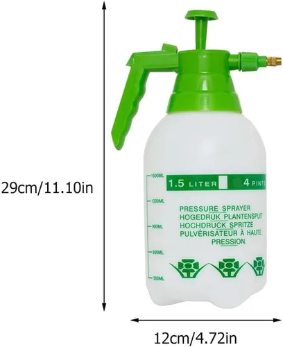 Miniatura 6 de VANZACK Pulverizador neumático para rociador de agua de manchas, botella rociadora de mano, rociador de jardín, botella de rociador de césped