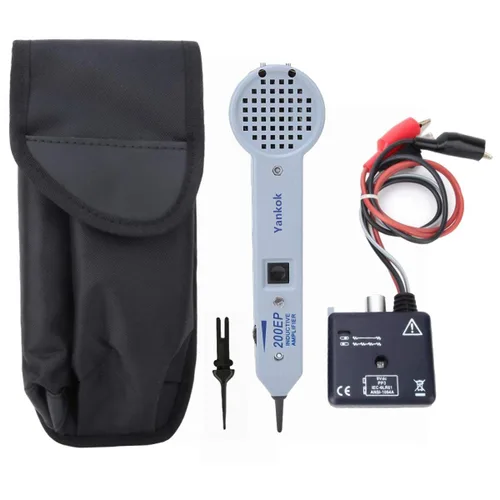 Yankok [Sonda de tono 200EP con kit generador de 77HP] Amplificador inductivo Cable trazador para localizar conductores individuales y cables