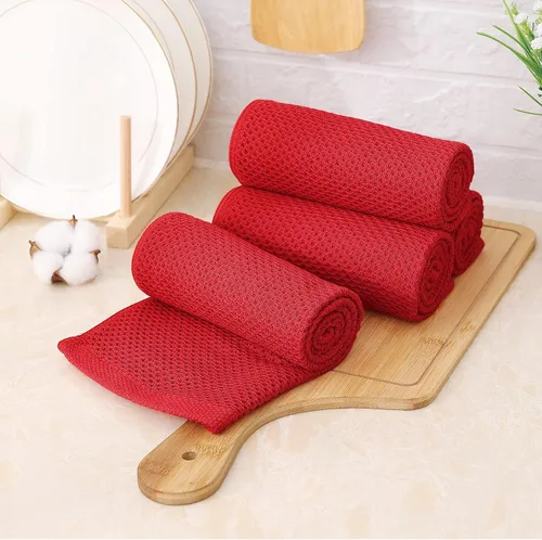 Miniatura 449 de Kitinjoy - Paños de cocina de 100 % algodón, tela de tejido gofrado, paño de limpieza ultrasuave, absorbente y de secado rápido. Beige