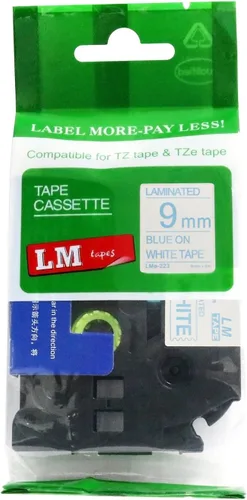Miniatura 31 de Cinta LM - Brother PT-1010 3/8 pulgadas (0.354 in 0.35 laminadas) Negro sobre transparente compatible con TZe P-Touch Cinta para rotuladora Brother