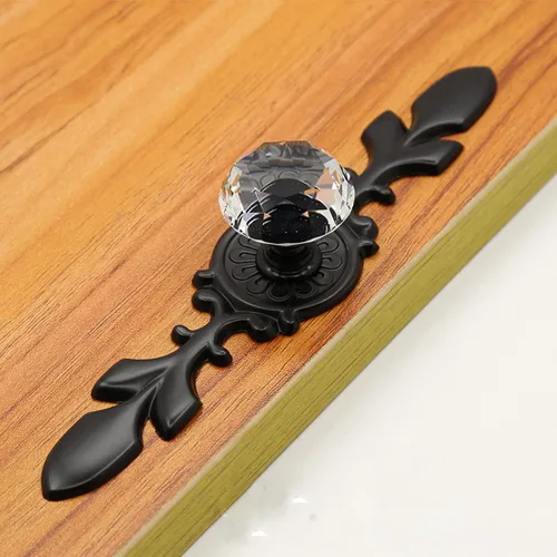 Miniatura 7 de HUAMULAN Paquete de 10 pomos de cristal para cajones con placa, pomos de puerta de armario con tornillos para cocina, baño, oficina, decoración
