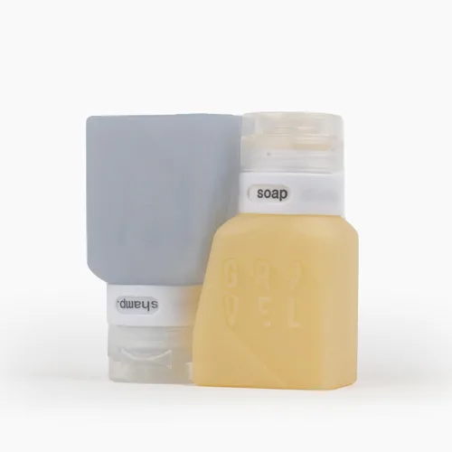 Miniatura 7 de Botellas de viaje aprobadas por TSA de Gravel – Contenedores de aseo compactos, a prueba de fugas, libres de BPA (paquete de 4, 3 onzas)