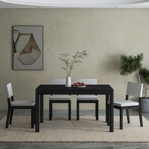 Miniatura 16 de NTC Flow Mesa de Café Moderna de Madera Rectangular con Cajón Oculto – Resistente al Agua y al Calor, Negro Quemado