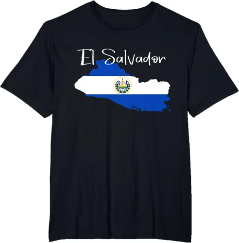 Miniatura 43 de Camiseta con la bandera de El Salvador, mapa de El Salvador, camiseta de Salvador para mujer