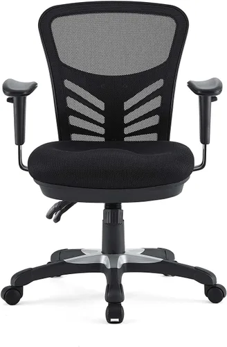 Miniatura 11 de Modway EEI-757-BLK Silla de oficina ergonómica articulada de malla en negro Color negro.