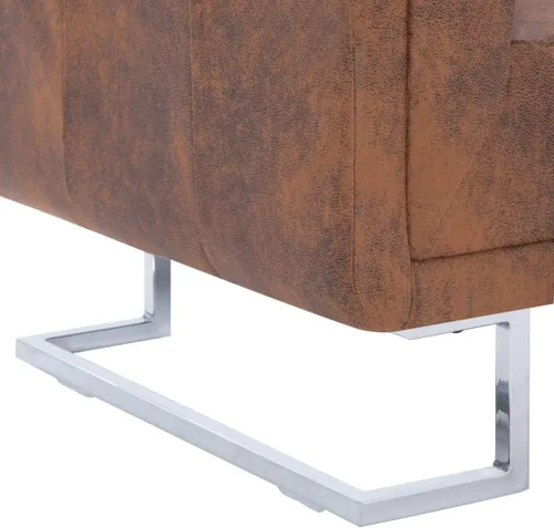 Miniatura 7 de Cómoda y duradera: silla de estilo moderno, sillón de respaldo alto, adecuado para sala de estar, dormitorio, sillón de cubo de club, piel sintética