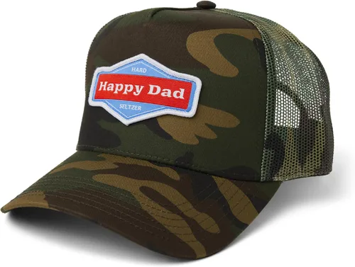 Sombrero de camionero de Happy Dady, sombreros de moda para hombre con parte trasera de malla transpirable, cierre a presión, regalos de cumpleaños,
