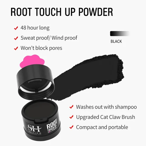 Miniatura 7 de Polvo para Línea de Cabello Sevich 2.0, Oculta Instantáneamente la Pérdida de Cabello, Polvo para Toque de Raíces, Sombra de Cabello para Mujeres