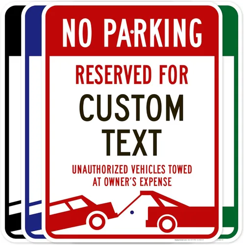 Miniatura 9 de My Sign Center - Letrero personalizado de no estacionamiento, letrero de estacionamiento reservado personalizado para negocios, 10 x 14 pulgadas