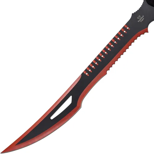 Miniatura 3 de Snake Eye Tactical - Espada de fantasía con funda de nailón, machete para exteriores y camping Rojo