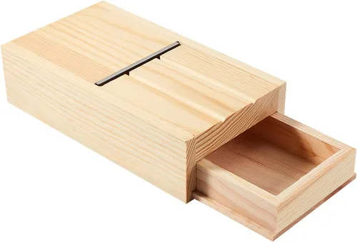 PH PandaHall Caja de cajón de jabón de madera, biseladora de jabón, herramienta de afeitar para recortar jabones y velas hechas a mano para Navidad,