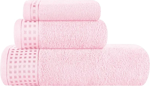 Miniatura 42 de GLAMBURG Juego de 2 toallas de baño de gran tamaño 100% algodón, 28 x 55 pulgadas, ultra suaves, altamente absorbentes, compactas, de secado rápido