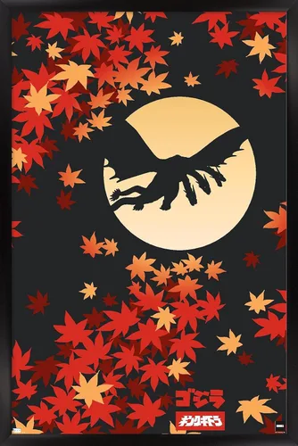 Miniatura 14 de Trends International Godzilla - Póster de pared de silueta, 34 pulgadas de largo x 22.4 W, versión premium sin marco