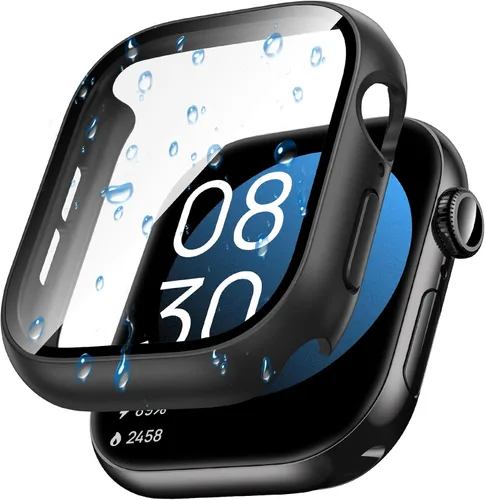 Miniatura 14 de Goton - Funda impermeable para Apple Watch 38 mm Series 3 2 1, protector de pantalla de vidrio templado, protección completa de policarbonato duro