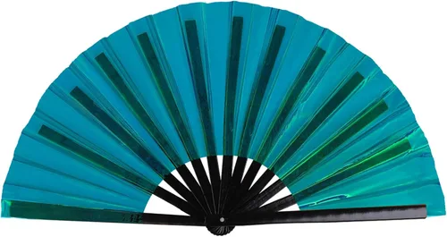 Miniatura 29 de Paquete de 4 ventiladores de mano plegables grandes para mujeres/hombres, ventilador chino de Kung Fu de mano, abanicos plegables decorativos