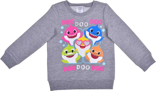 Miniatura 2 de Nickelodeon Baby Shark - Conjunto de camiseta y pantalón deportivo de manga larga para bebés, niños pequeños y pequeños, color rosagris