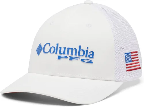 Miniatura 909 de Columbia - Gorra de malla con bandera con árboles unisex para adultos, corona alta