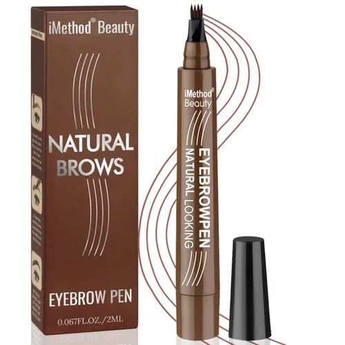Miniatura 11 de iMethod - Bolígrafo para tatuaje de cejas con técnica actualizada de microblading, maquillaje de cejas de larga duración, resistente al agua y a