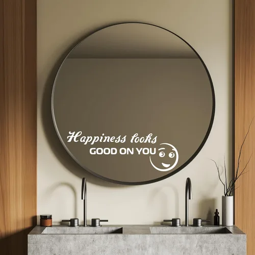 Miniatura 17 de Calcomanía de espejo "Yes You Can Sign with Exclamation Mark - Yes You Can Words of Inspiration Decor - Diferentes fuentes Yes You Can Sign