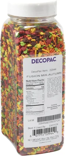 Miniatura 21 de DECOPAC Sweet Tooth Deluxe Fusion Mix, 26 onzas, chispas de caramelo en recipiente de mano, gránulos comestibles para pasteles de celebración
