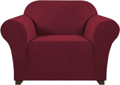 Miniatura 50 de PrinceDeco Funda elástica para sofá de 3 cojines, protector de muebles con parte inferior elástica antideslizante, apta para perros