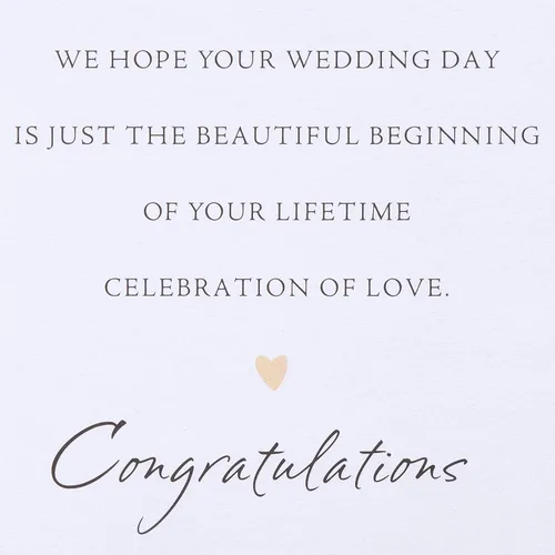 Miniatura 3 de Tarjeta de boda American Greetings (Hermoso comienzo)