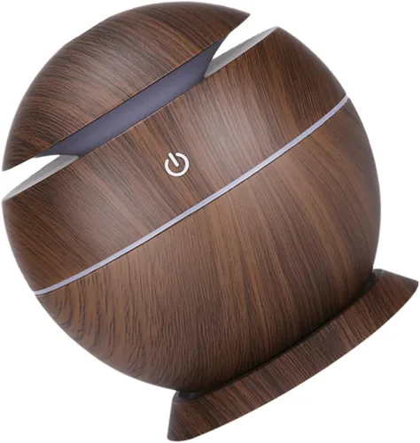 Beavorty Mini difusor humidificador USB con diseño de grano silencio operación luz LED para oficina en casa y uso del coche compacto y