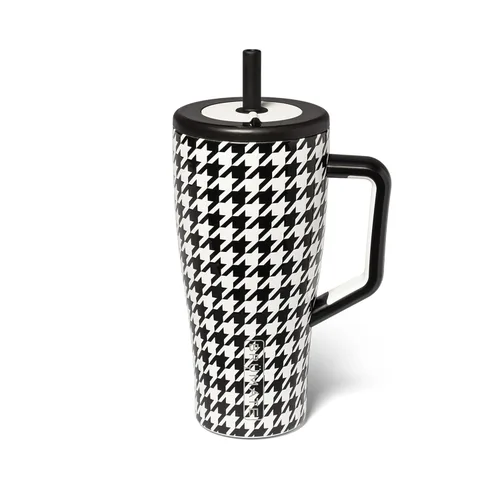 Miniatura 37 de BrüMate Era Vaso térmico con asa y pajilla, 40 onzas, 100% a prueba de fugas, con tapa, hecho de acero inoxidable, base apta para portavasos, moca