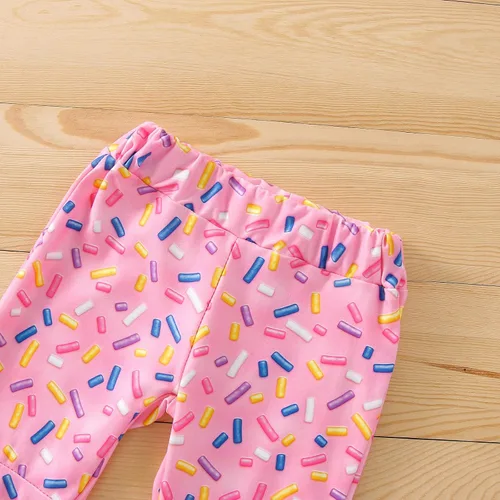Miniatura 5 de Conjunto de ropa de cumpleaños para bebé niña pequeña, camiseta de manga larga, pantalones de campana, diadema