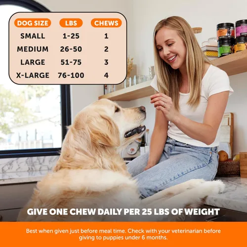 Miniatura 4 de PetHonesty - Masticables suaves para la salud de cadera y articulaciones en perros, suplemento para articulaciones con glucosamina, condroitina