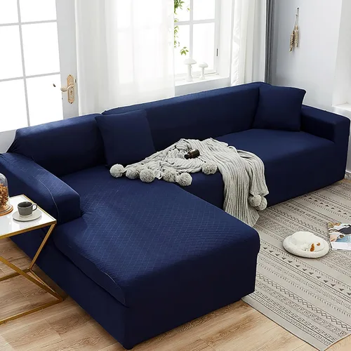 Miniatura 14 de Konsilsa Funda de sofá modular de alta elasticidad, fundas de sofá lavables de jacquard suave con parte inferior elástica, protector de muebles