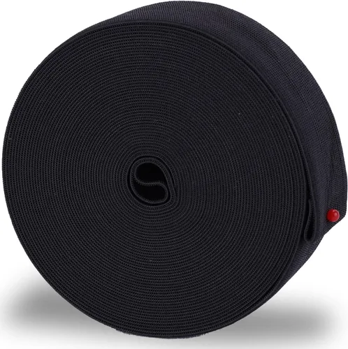 Miniatura 8 de XKDOUS Banda elástica para costura, 0.6 pulgadas, 14 yardas, bandas elásticas de punto negro para coser cintura ropa y pantalones de cintura, alta