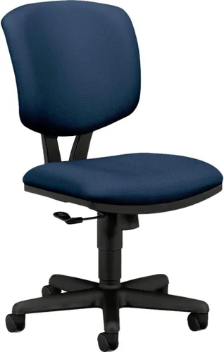 Miniatura 3 de HON Volt - Silla de trabajo con respaldo bajo, silla tapizada para computadora para escritorio de oficina, color azul (H701)
