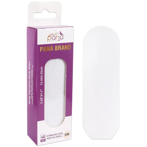 Miniatura 21 de PANA 40 piezas de recambio de archivo Pedi grande negro para lima de pies de acero inoxidable para lijar raspador de pies, almohadillas de recambio