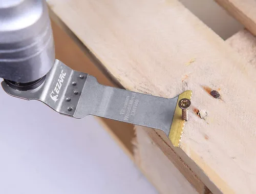 Miniatura 4 de EZARC 6 cuchillas oscilantes de titanio multiherramienta de corte largo y estándar, corte rápido para madera, metal y material duro